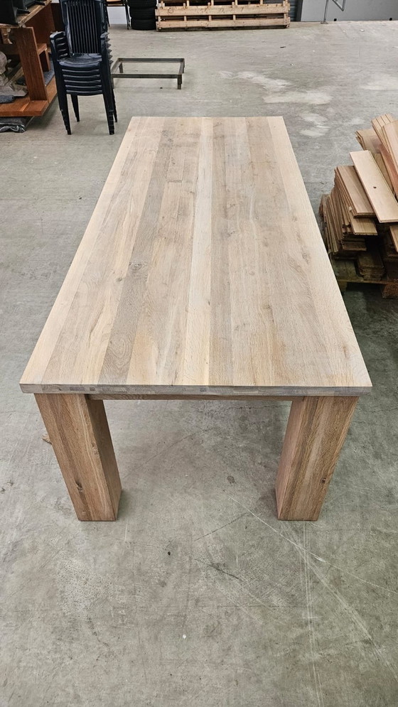 Image 1 of Solid Oak Wooden Table