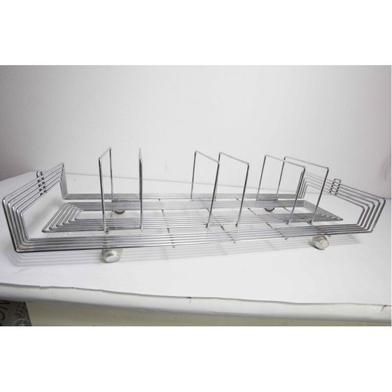 Image 1 of Portariviste vintage in acciaio di Max Sauze per Isocele, 1970