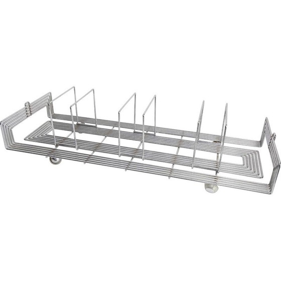 Image 1 of Portariviste vintage in acciaio di Max Sauze per Isocele, 1970