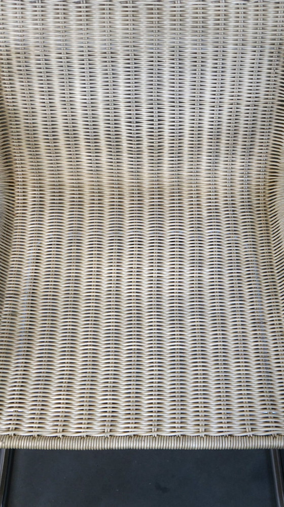 Image 1 of 2 x Chaise design vintage par Franco Albini pour Tecta. Chrome et canne