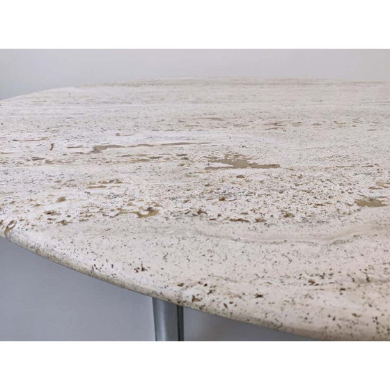 Image 1 of Large vintage Travertine Dining Table