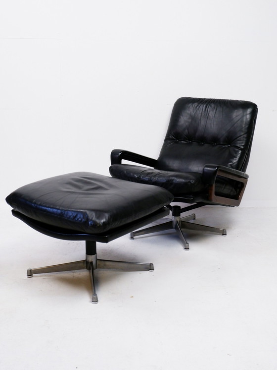 Image 1 of Andre Vandenbeuck King Chair With Footstool