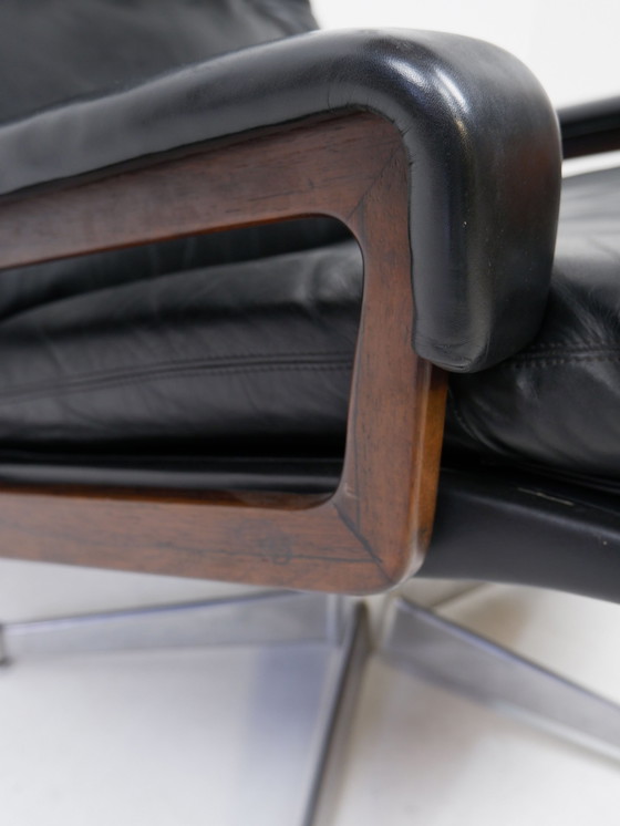 Image 1 of Andre Vandenbeuck King Chair With Footstool