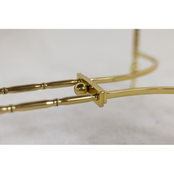 Image 1 of Vintage lacquer and bronze coffee table by Maison Baguès, 1950