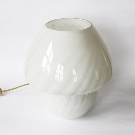 Image 1 of Lampada in vetro a spirale a forma di fungo vintage