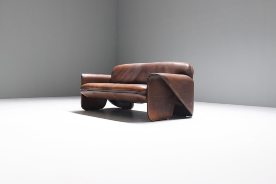 Image 1 of Stunning patinated DS 125 leather sofa  by Gerd Lange for De Sede Swiss