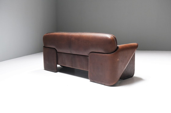 Image 1 of Stunning patinated DS 125 leather sofa  by Gerd Lange for De Sede Swiss