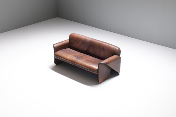 Image 1 of Stunning patinated DS 125 leather sofa  by Gerd Lange for De Sede Swiss