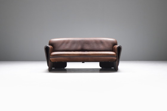 Image 1 of Stunning patinated DS 125 leather sofa  by Gerd Lange for De Sede Swiss