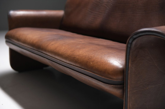 Image 1 of Stunning patinated DS 125 leather sofa  by Gerd Lange for De Sede Swiss