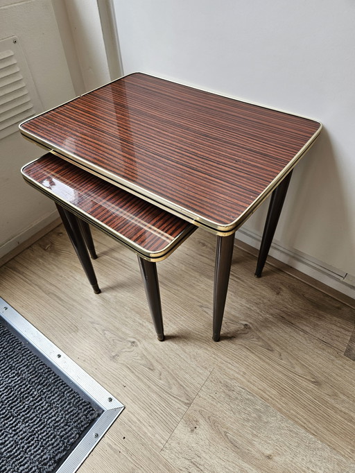 2x tables d'appoint vintage