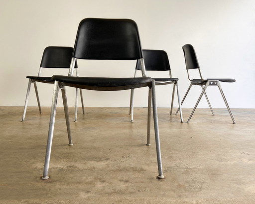 4x Vintage Knoll 1601 Chair By Don Albinson