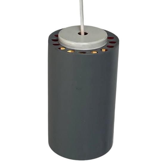 Image 1 of Lampada a sospensione vintage anni '60 MCM a sospensione / a cascata - Philips - Tre lampade a sospensione e rosone a soffit