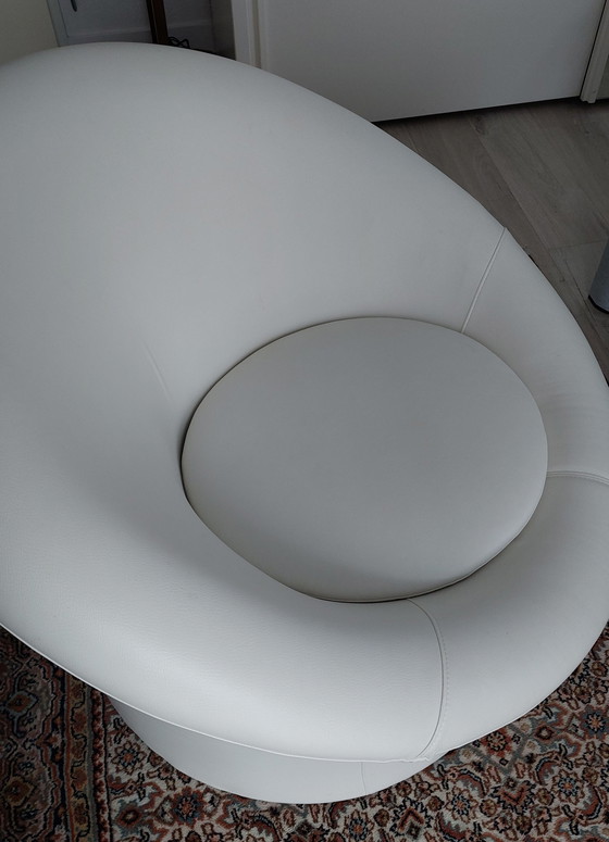 Image 1 of Modern White Tub Chair