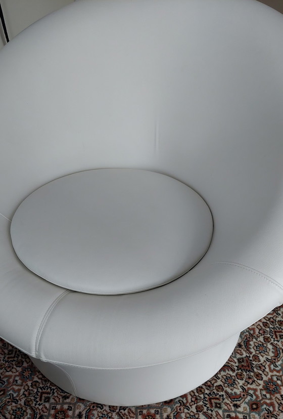 Image 1 of Modern White Tub Chair