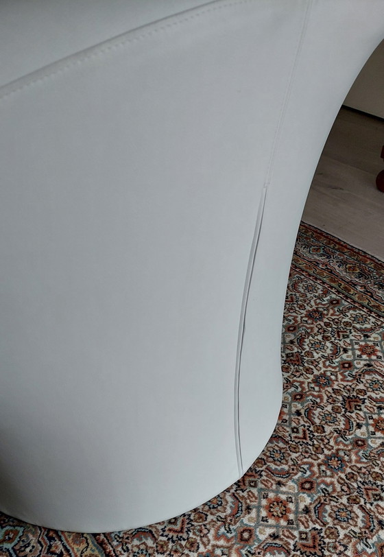 Image 1 of Modern White Tub Chair