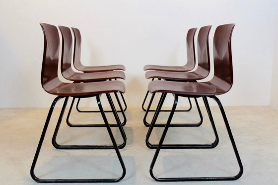 Image 1 of 4x Galvanitas  Stackable Industrial Dining Chairs