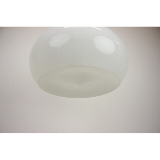 Image 1 of Vintage glass and metal pendant lamp for Napako, Czechoslovakia 1960