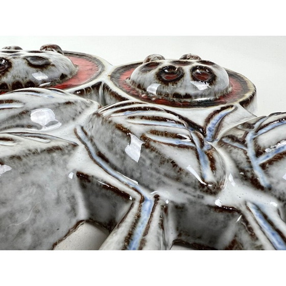 Image 1 of Vintage ceramic wall plaque by Noomi Backhausen for Søholm, Denmark 1960