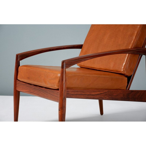 Image 1 of Pair of rosewood "Paper Knife" Lounge Chairs by Kai Kristiansen 1955