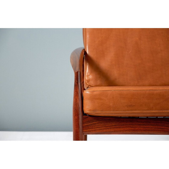 Image 1 of Pair of rosewood "Paper Knife" Lounge Chairs by Kai Kristiansen 1955