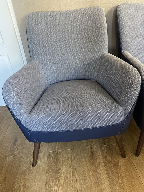 Image 1 of 2x Bert Plantagie Bolero Wood armchairs