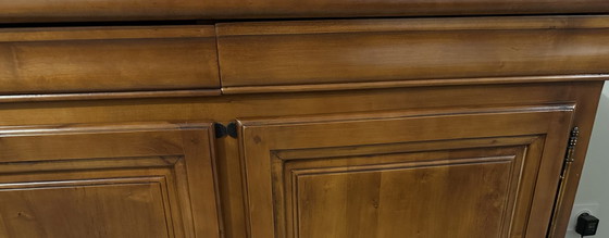 Image 1 of 2-Door 2-Drawer Sideboard Cabinet Cherry