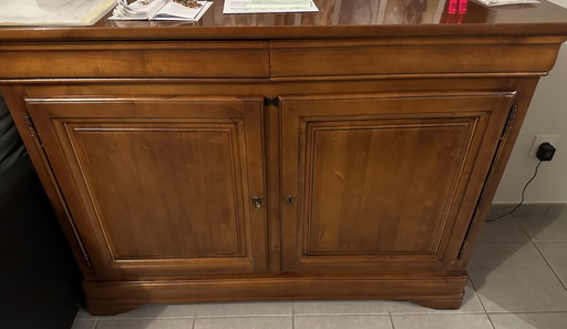 2-Door 2-Drawer Sideboard Cabinet Cherry