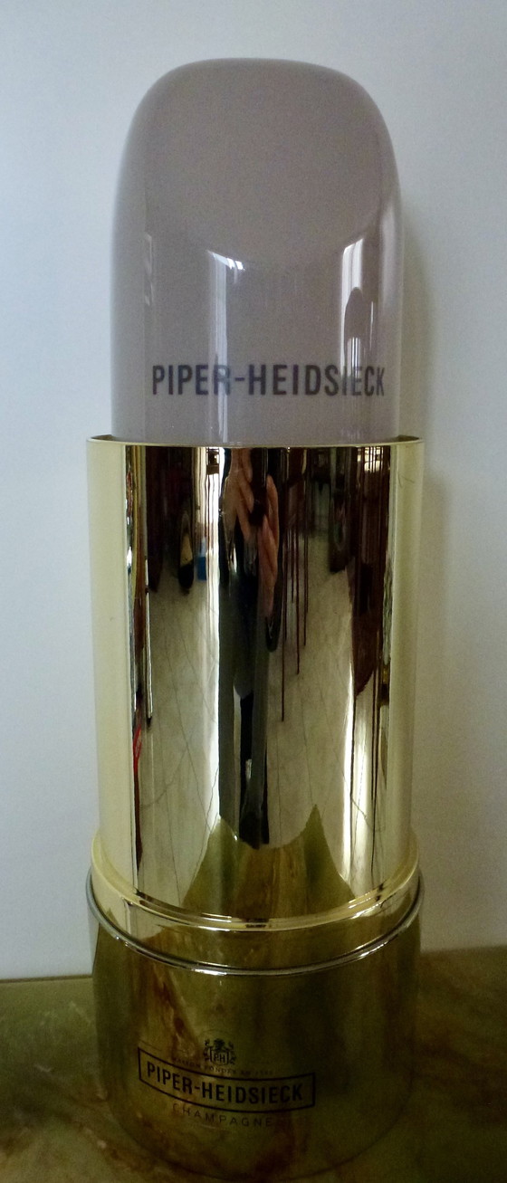 Image 1 of Piper-Heidsieck Oversized Lipstick Champagne Wine Cooler Limited Edition.