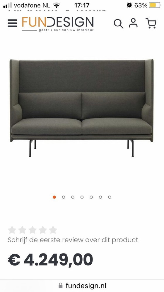 Image 1 of Muuto Outline 2 Seater High Back