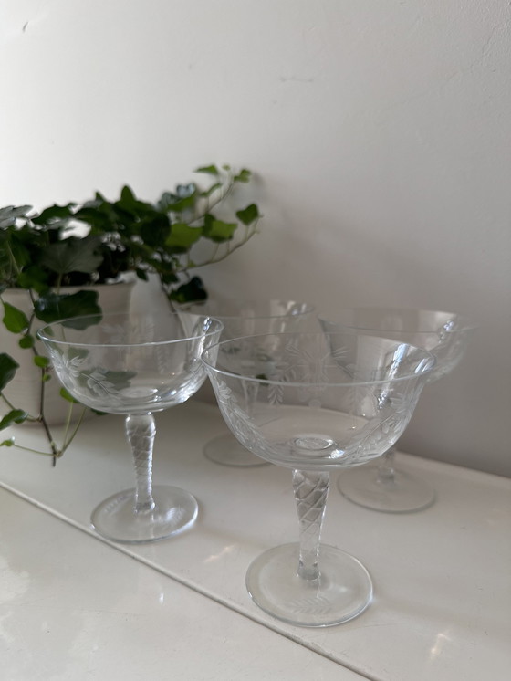 Image 1 of 4 Crystal Coupe Champagne Glasses