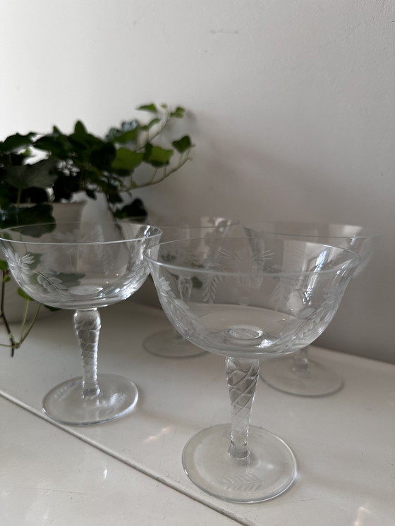 Image 1 of 4 Crystal Coupe Champagne Glasses