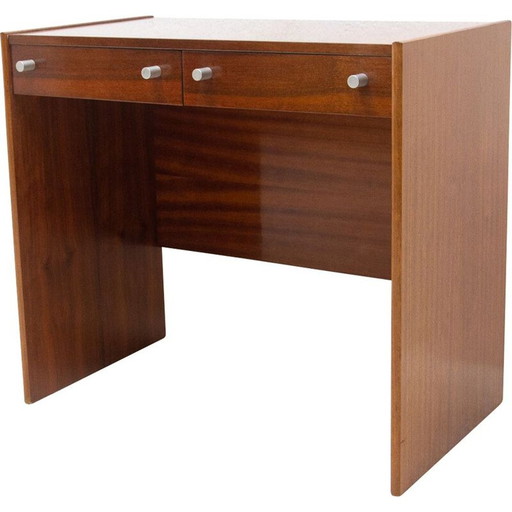 Vintage mahogany lady's desk by Up Zavody, Czechoslovakia 1980