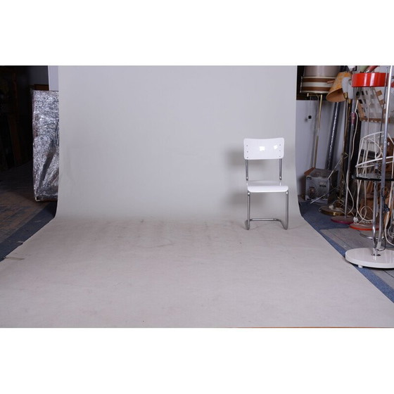 Image 1 of Vintage white Bauhaus chair by Vichr & Co., 1930s