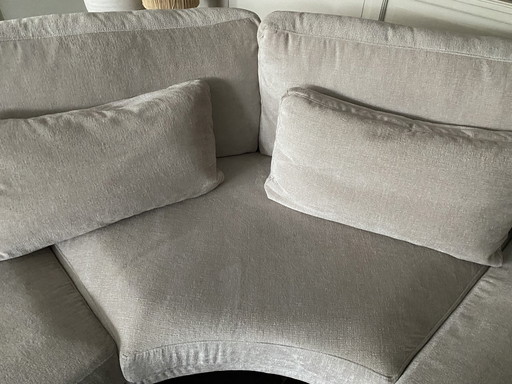 Velvet Corner Sofa Zitmaxx 1 Month Old