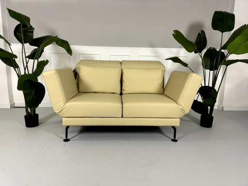 Brühl Moule Small 2-seater designer sofa leather exhibition piece