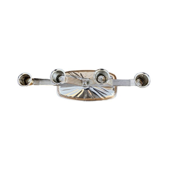 Image 1 of Vintage silver-plated 3-arm candlestick, Germany 1970