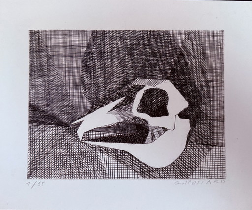 Gerard Boisard: "Animality." Signed And Numbered Etching.