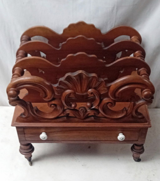 Victorian Canterbury Magazine Rack