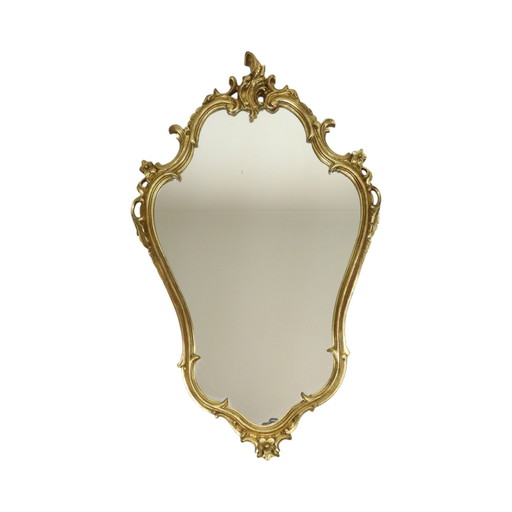 Rococo Style Mirror With Console