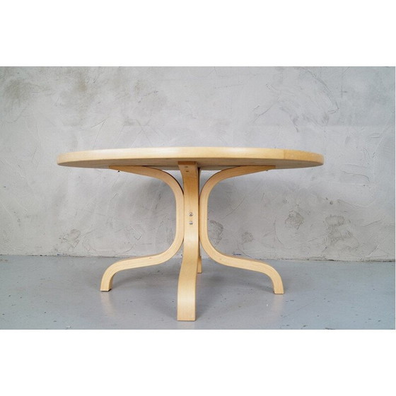 Image 1 of Tavolino rotondo vintage finlandese di Ilmari Lappalainen per Asko, 1960