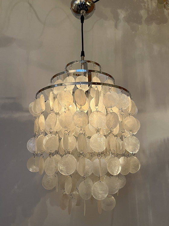 Image 1 of Capiz shell pendant lamp pearl chandelier