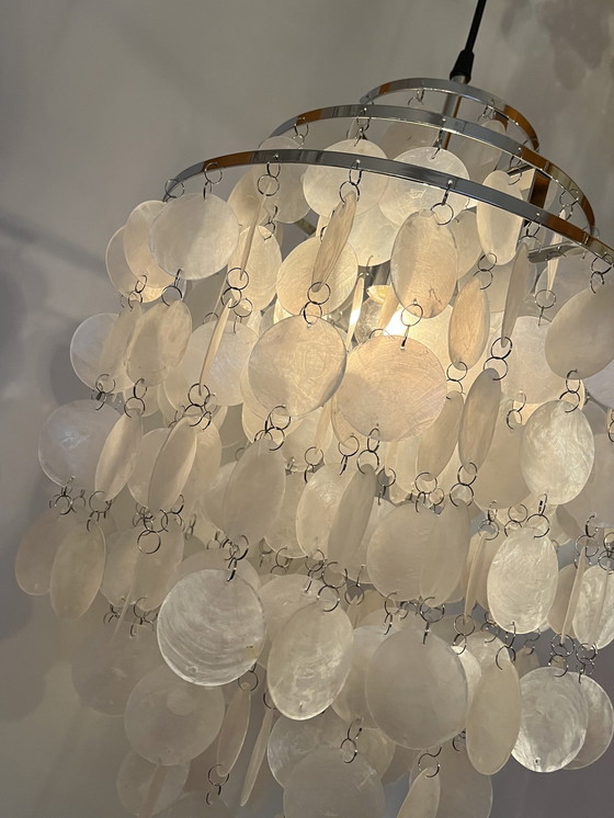 Image 1 of Capiz shell pendant lamp pearl chandelier