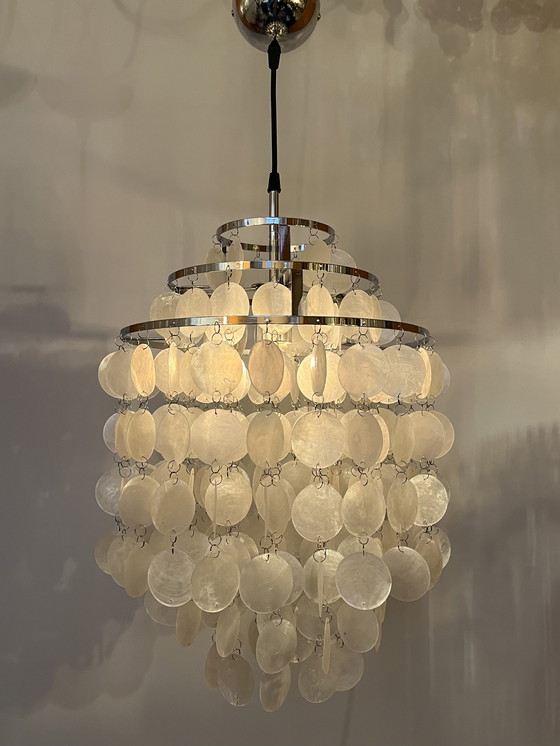 Image 1 of Capiz shell pendant lamp pearl chandelier