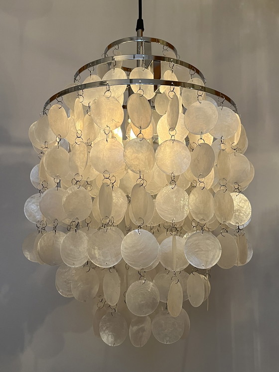 Image 1 of Capiz shell pendant lamp pearl chandelier