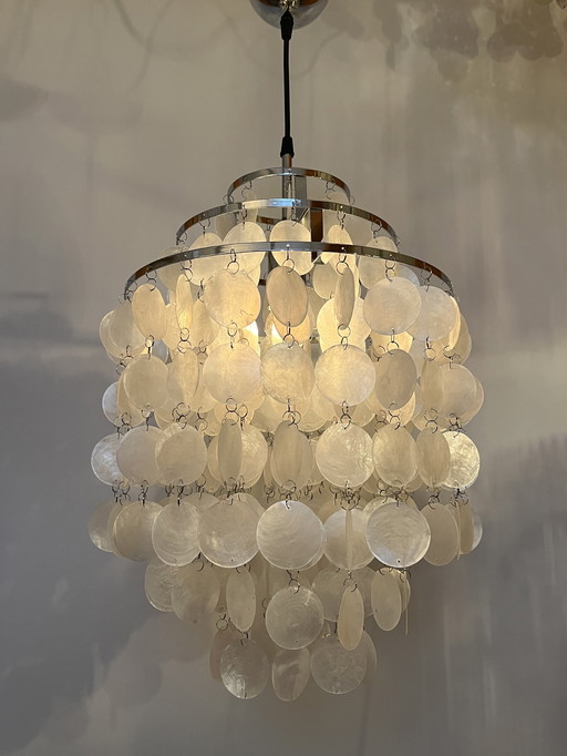 Capiz shell pendant lamp pearl chandelier