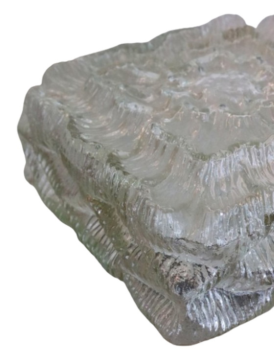 Image 1 of NOS new old stock lampe de plafond lampe de plafond en verre vintage