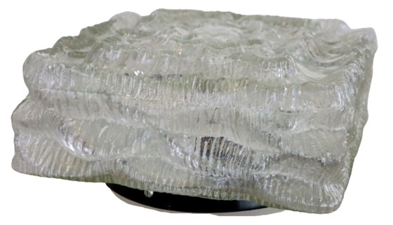 Image 1 of Lampada da soffitto in vetro vintage, nuova di zecca, in magazzino NOS