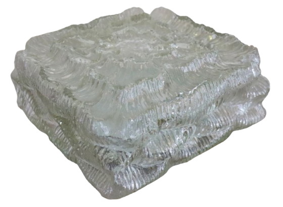 Image 1 of NOS new old stock lampe de plafond lampe de plafond en verre vintage