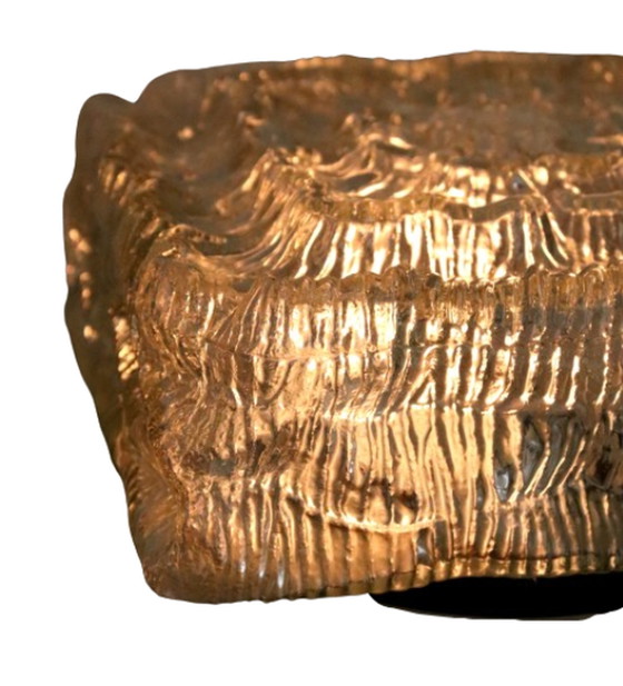 Image 1 of NOS new old stock lampe de plafond lampe de plafond en verre vintage